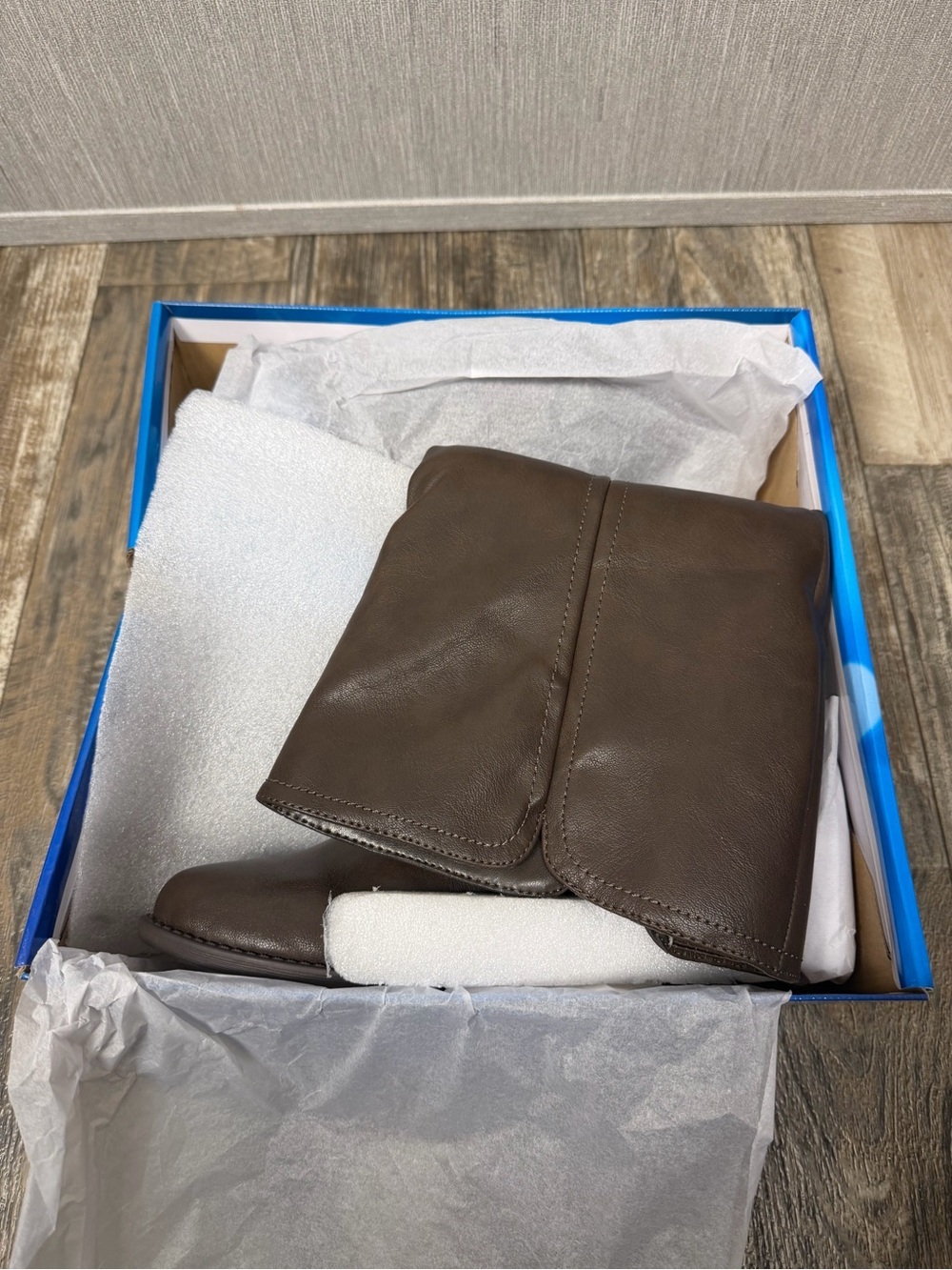 easy street Brown Tall Buckle Riding Boots Size 7 Wide Calf - Picture 15 of 16